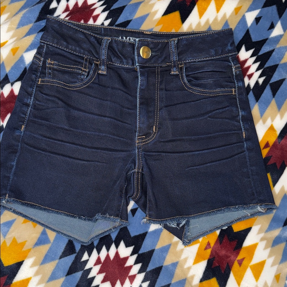NWOT AE Navy Blue Women's Jean Shorts